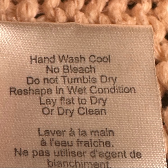 Aritzia Talula Cable Knit Sweater Pullover Long Sleeve Peach Pink - Picture 8 of 8